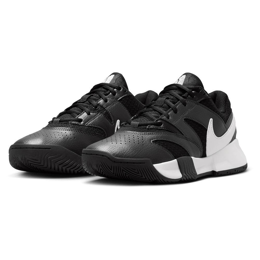 Women's Court Lite 4 Tennis Shoes Black and White Womens Shoes NIKE