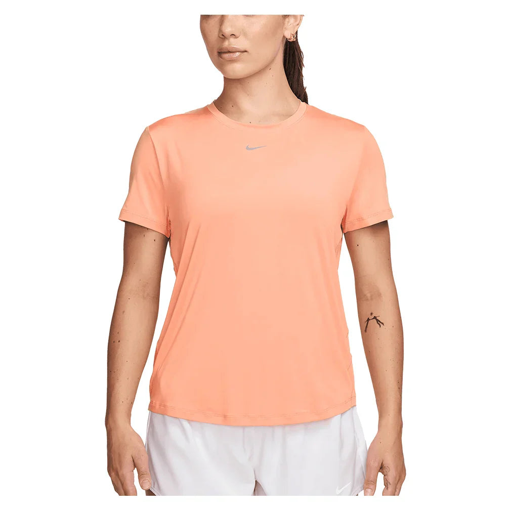 Women`s One Classic Dri-FIT Short Sleeve Training Top NIKE XS 844_APRICOT_AGATE