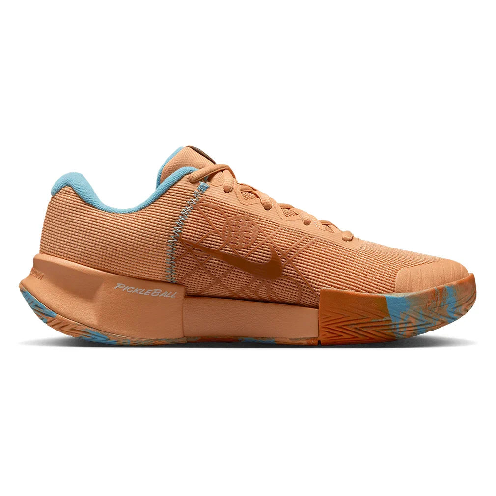 Women`s GP Pickleball Pro Shoes Copper Moon and Glacier Blue NIKE