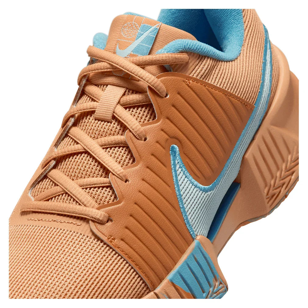 Women`s GP Pickleball Pro Shoes Copper Moon and Glacier Blue NIKE