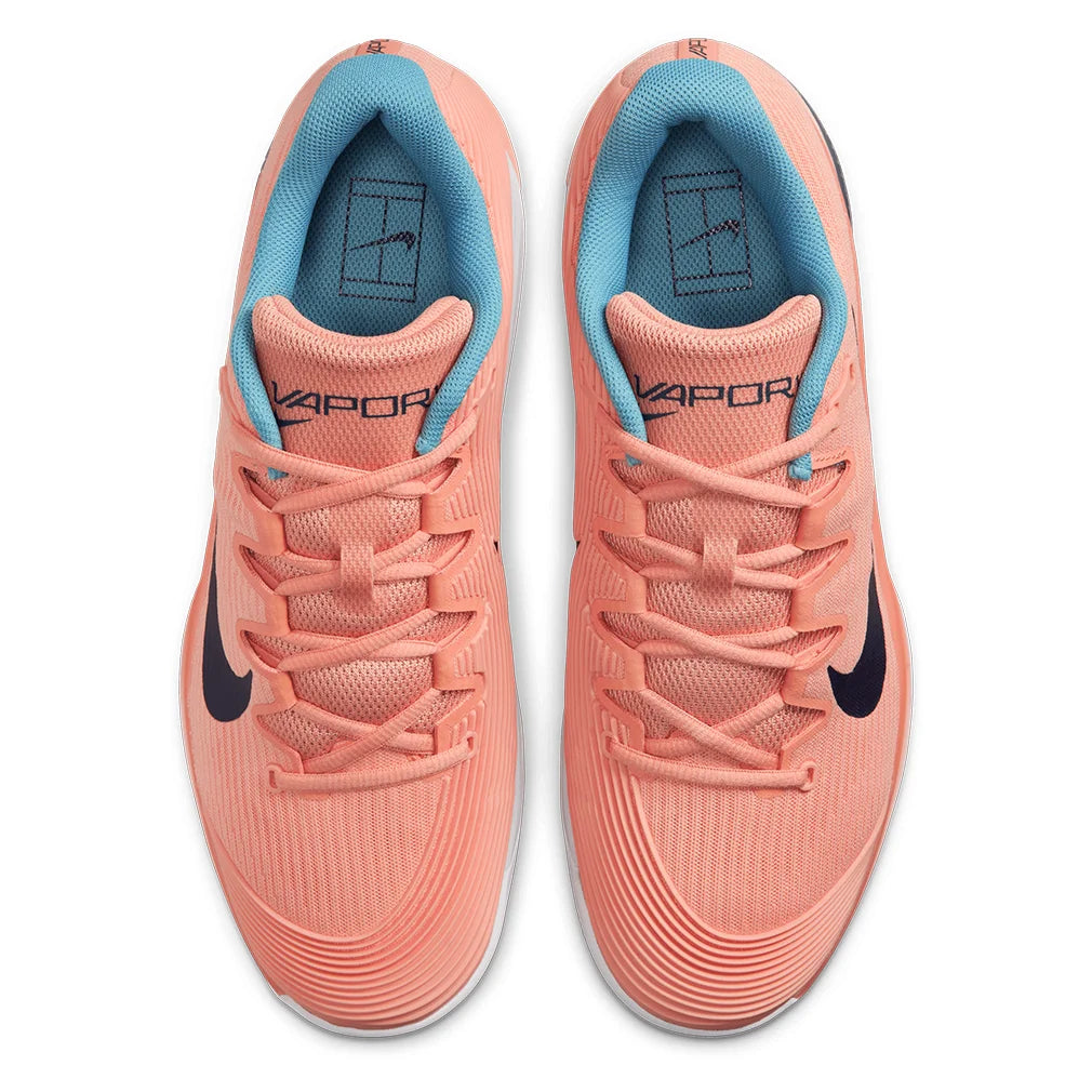 Men`s Zoom Vapor 12 Tennis Shoes Apricot Agate and Obsidian NIKE