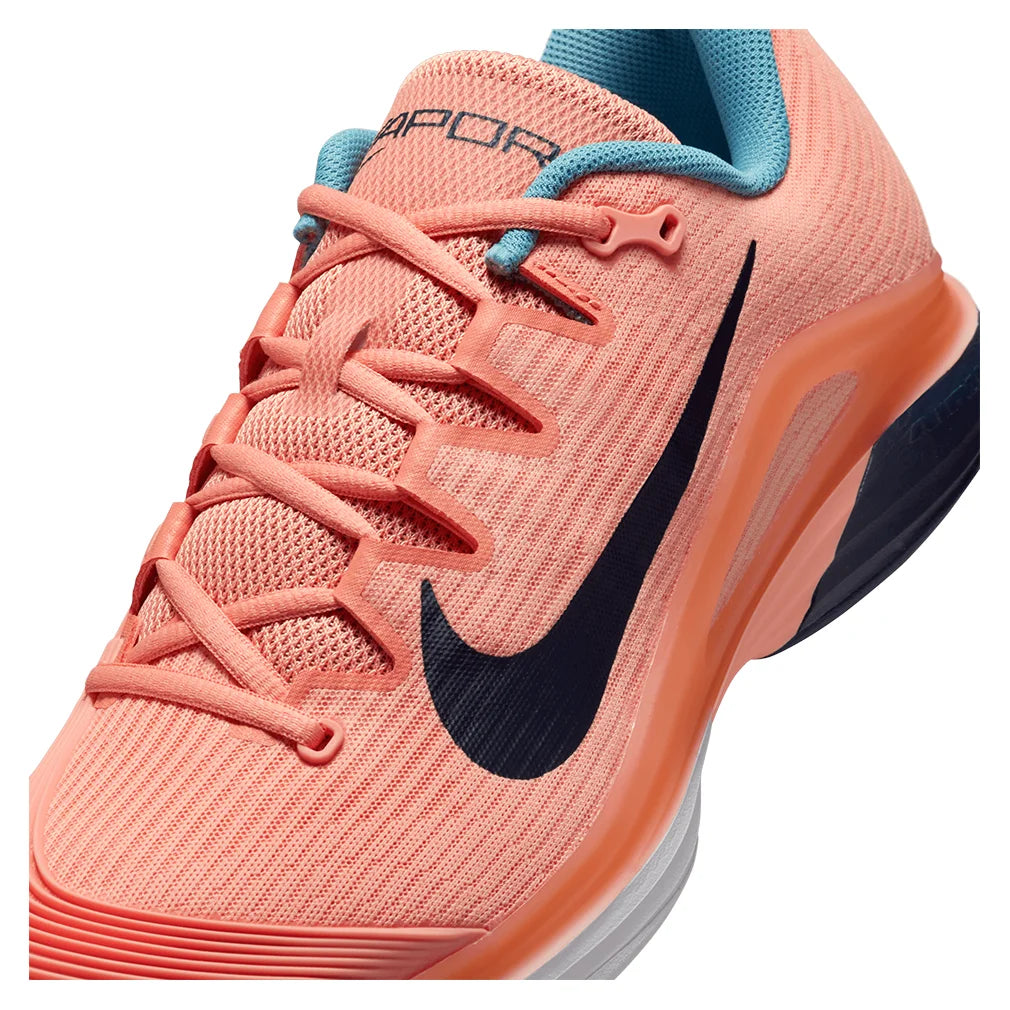 Men`s Zoom Vapor 12 Tennis Shoes Apricot Agate and Obsidian NIKE