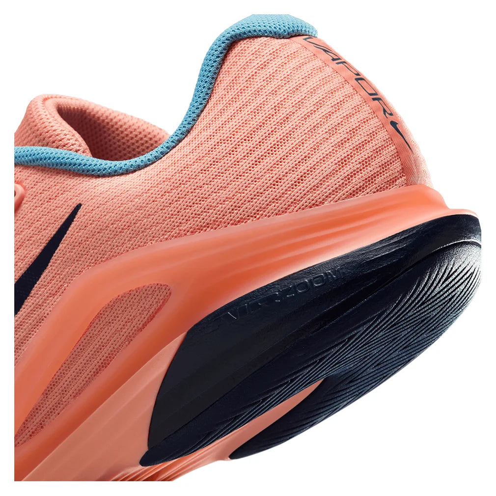 Men`s Zoom Vapor 12 Tennis Shoes Apricot Agate and Obsidian NIKE