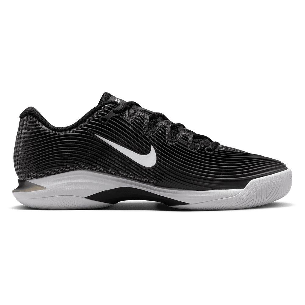 Women`s Zoom Vapor 12 Tennis Shoes Black and White NIKE