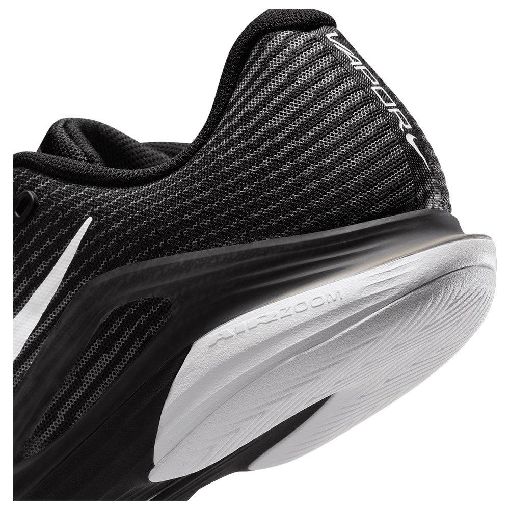 Women`s Zoom Vapor 12 Tennis Shoes Black and White NIKE