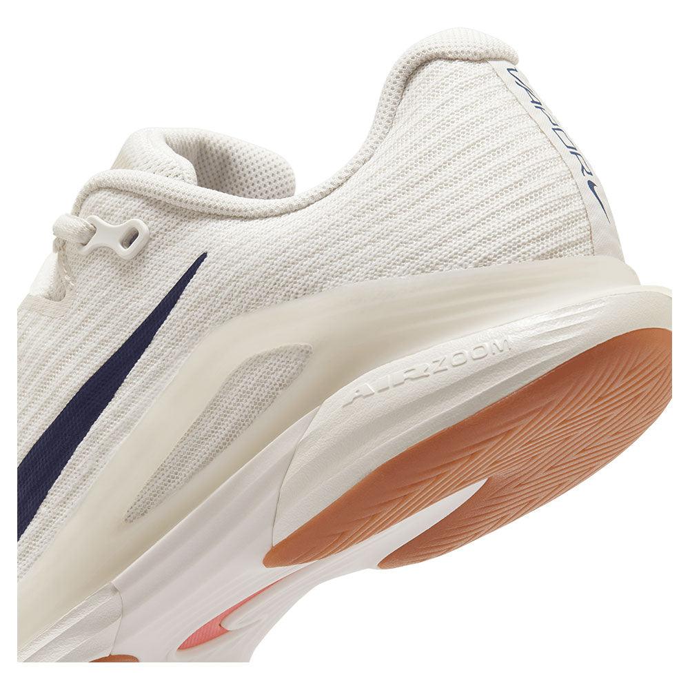 Women`s Zoom Vapor 12 Tennis Shoes Summit White and Binary Blue NIKE