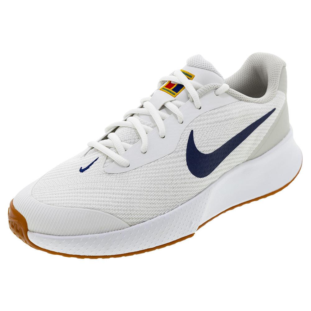 Men`s Vapor Lite 3 Tennis Shoes Summit White and Binary Blue NIKE 6 White