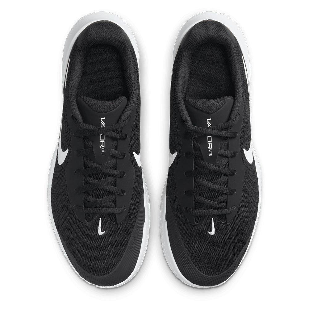 Women`s Vapor Lite 3 Tennis Shoes Black and White NIKE