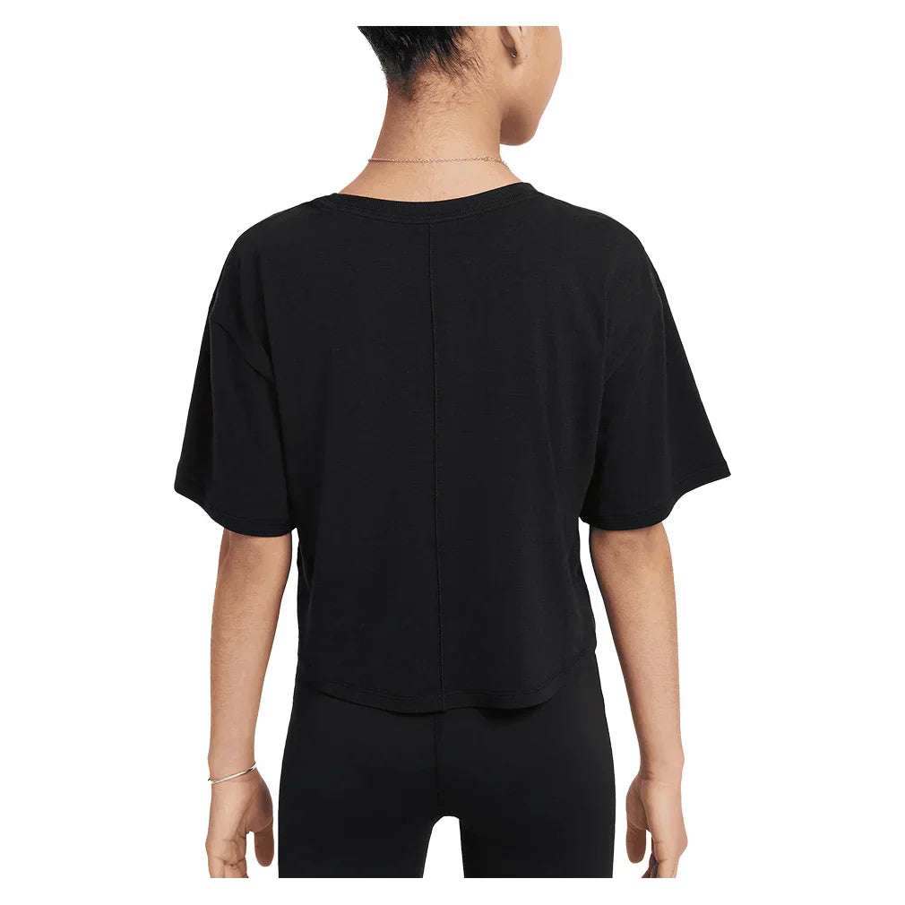 Girls` One Relaxed Dri-FIT Short-Sleeve Top NIKE