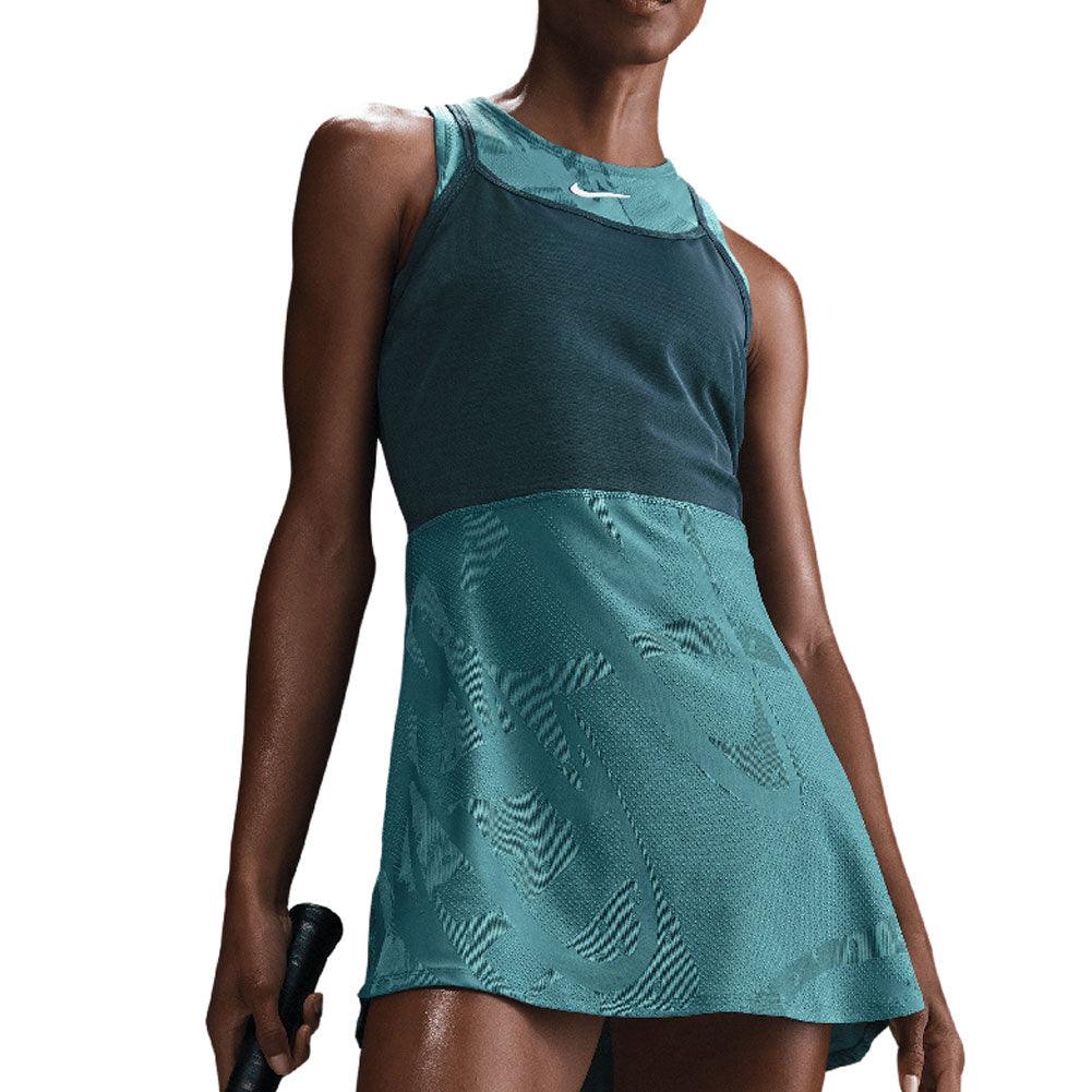Women`s Melbourne Dri-Fit Slam Tennis Dress NIKE XS 379_MINERAL_TEAL/SP