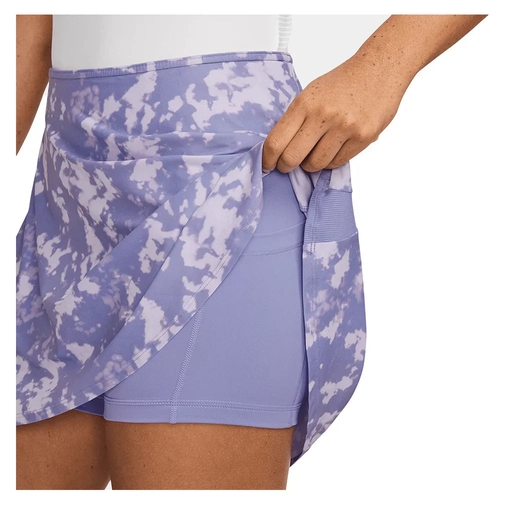 Women`s Dri-FIT Victory Flouncy 13" Print Tennis Skort Lilac Ice and White NIKE