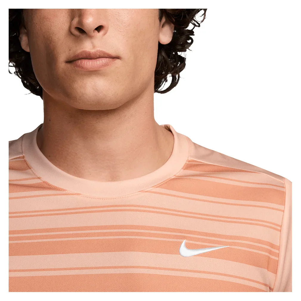 Men`s Court Dri-FIT Victory Print Tennis Top NIKE