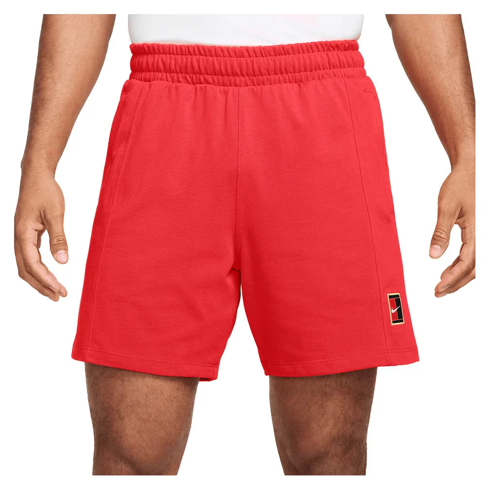 Men`s Paris Court Dri-FIT Heritage Tennis Short NIKE XS 696_LT_CRIMSON