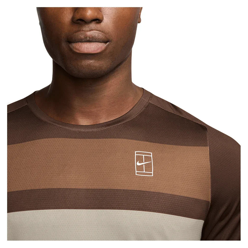 Men`s Court Dri-FIT Advantage Print Tennis Top NIKE
