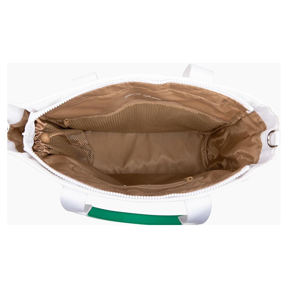 Belle Pickleball and Tennis Tote White TRELLE AND CO.