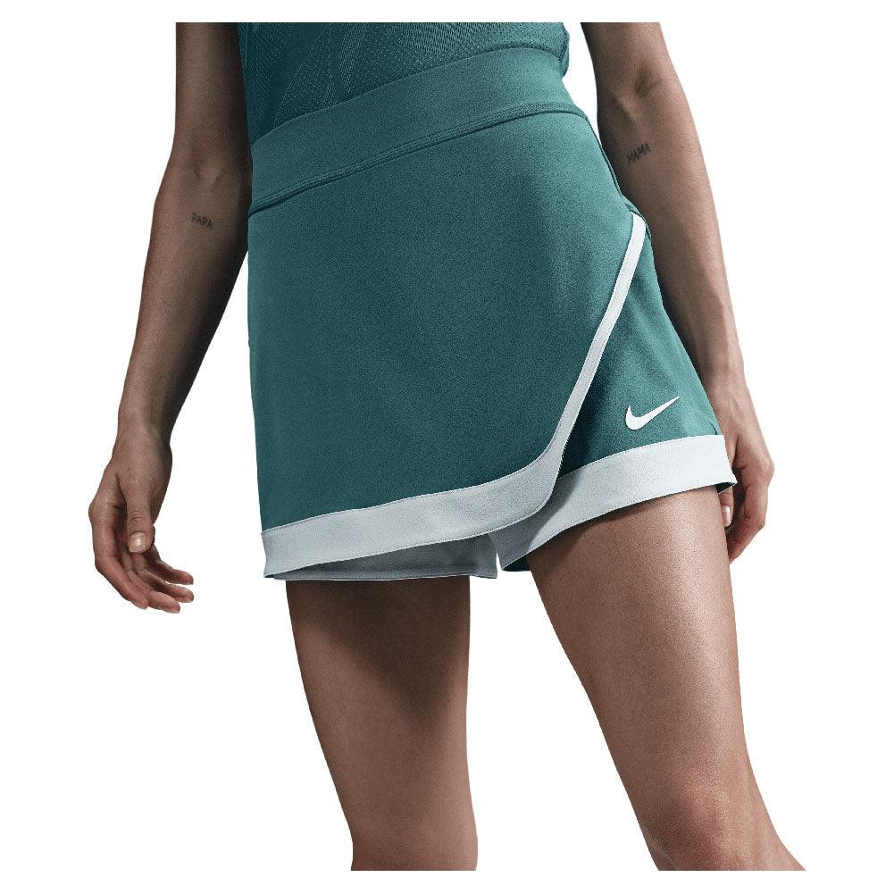 Women`s Melbourne Dri-Fit Slam High Rise Tennis Skort NIKE XS 379_MINERAL_TEAL/WHT