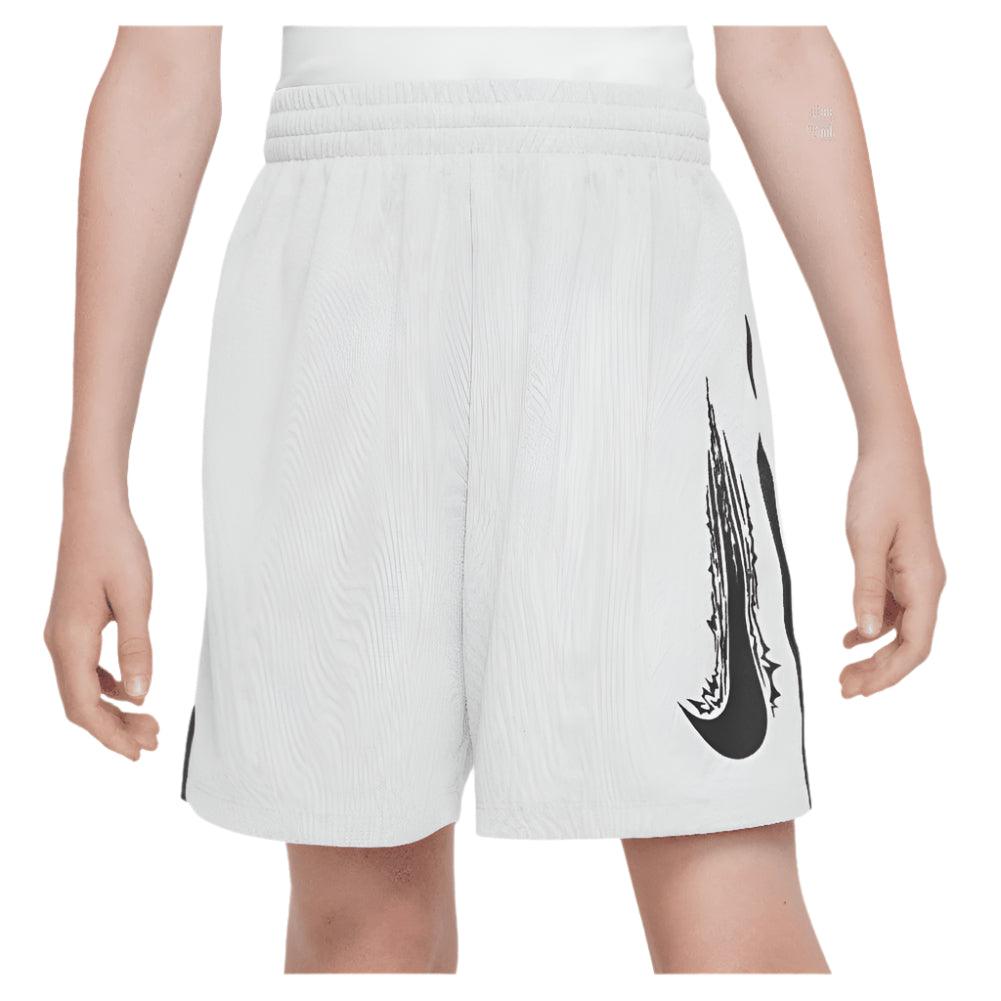 Boys' Dri-Fit Multi Woven Tennis Short White and Black NIKE XS White