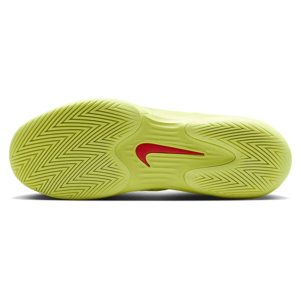Men`s Vapor 12 Hypersmash Tennis Shoes Light Lemon Twist and Black NIKE