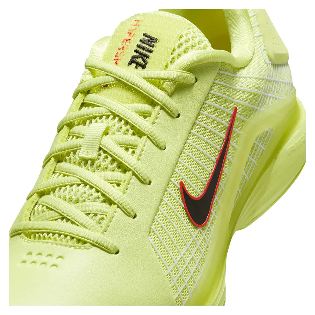 Men`s Vapor 12 Hypersmash Tennis Shoes Light Lemon Twist and Black NIKE