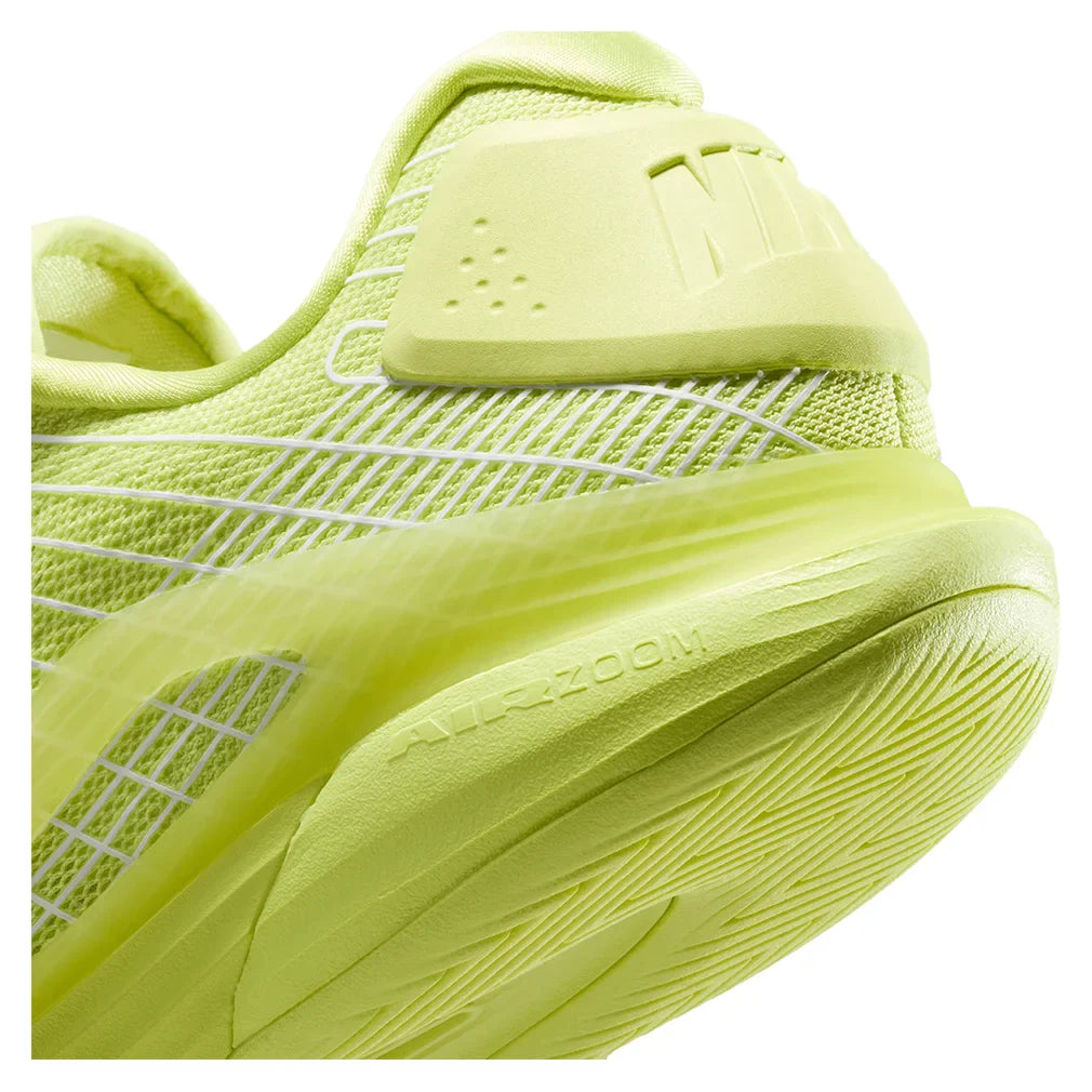 Men`s Vapor 12 Hypersmash Tennis Shoes Light Lemon Twist and Black NIKE