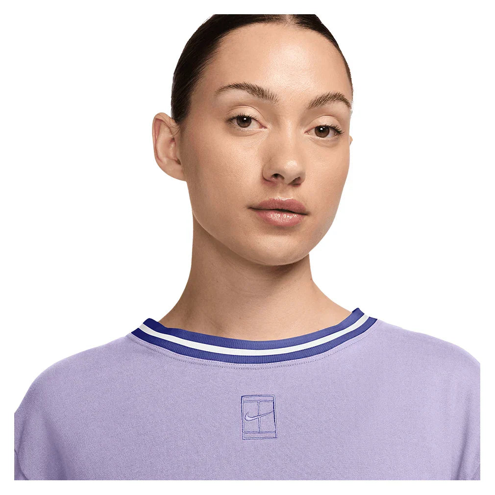 Women`s Dri-FIT Heritage Tennis Crop Top Hydrangeas NIKE