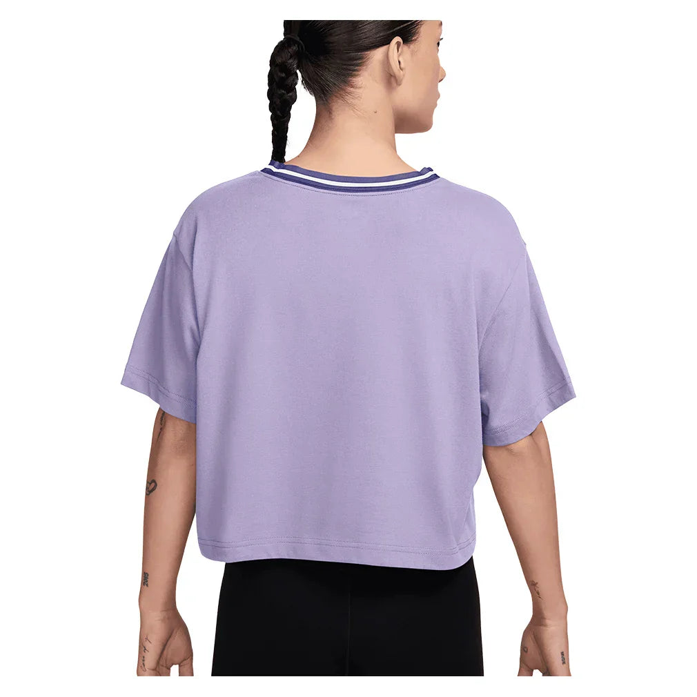 Women`s Dri-FIT Heritage Tennis Crop Top Hydrangeas NIKE