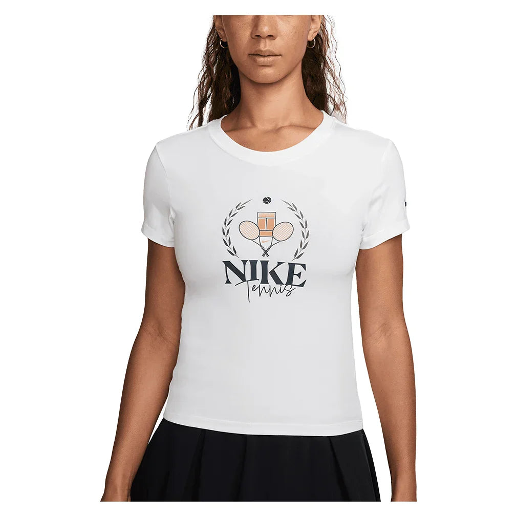 Women`s Paris Dri-FIT Slam Tennis Tee NIKE XS 100_WHITE