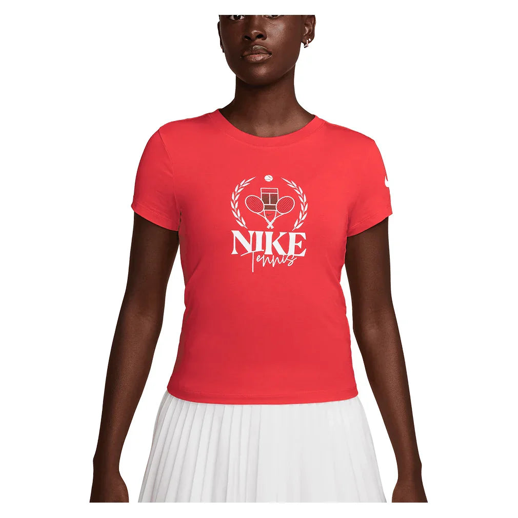 Women`s Paris Dri-FIT Slam Tennis Tee NIKE XS 696_LT_CRIMSON