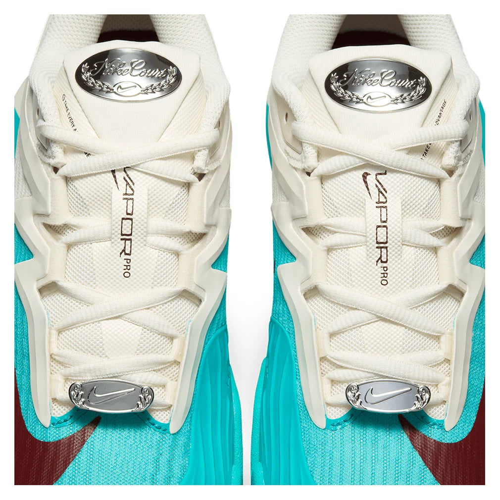 Women`s Vapor Pro 3 PRM Tennis Shoes Dusty Cactus and Dark Team Red NIKE