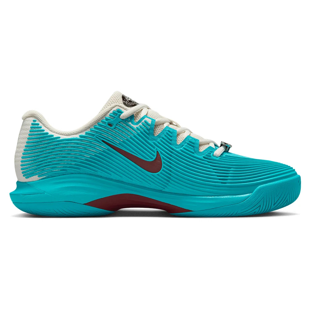 Women`s Vapor 12 PRM Tennis Shoes Dusty Cactus and Dark Team Red NIKE