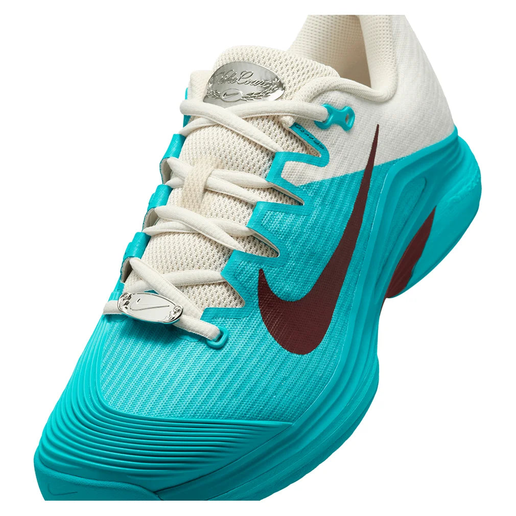 Women`s Vapor 12 PRM Tennis Shoes Dusty Cactus and Dark Team Red NIKE