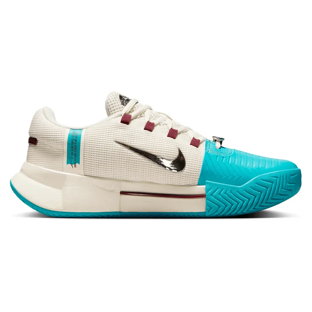 Women`s GP Challenge 1 PRM Tennis Shoes Dusty Cactus and Dark Team Red NIKE