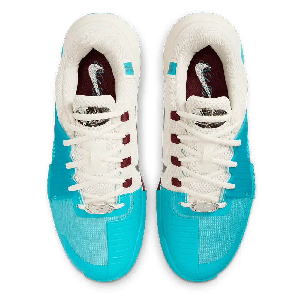 Women`s GP Challenge 1 PRM Tennis Shoes Dusty Cactus and Dark Team Red NIKE