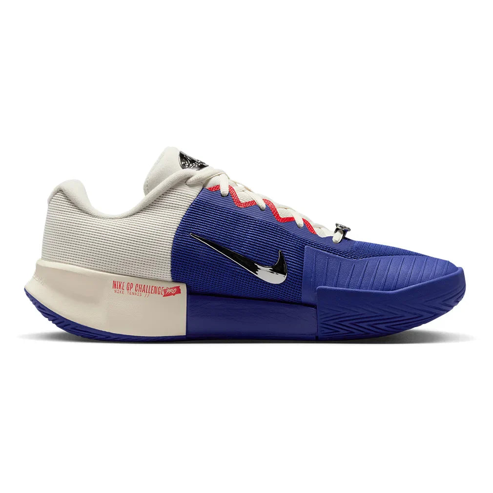 Men`s GP Challenge Pro Tennis Shoes Deep Night and Light Crimson NIKE