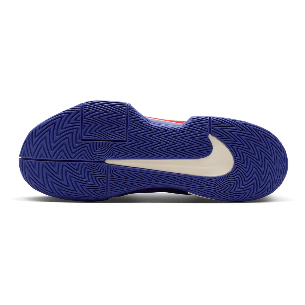 Men`s GP Challenge Pro Tennis Shoes Deep Night and Light Crimson NIKE