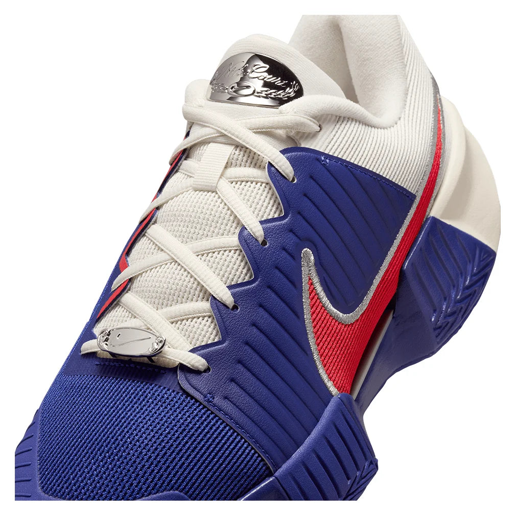 Men`s GP Challenge Pro Tennis Shoes Deep Night and Light Crimson NIKE