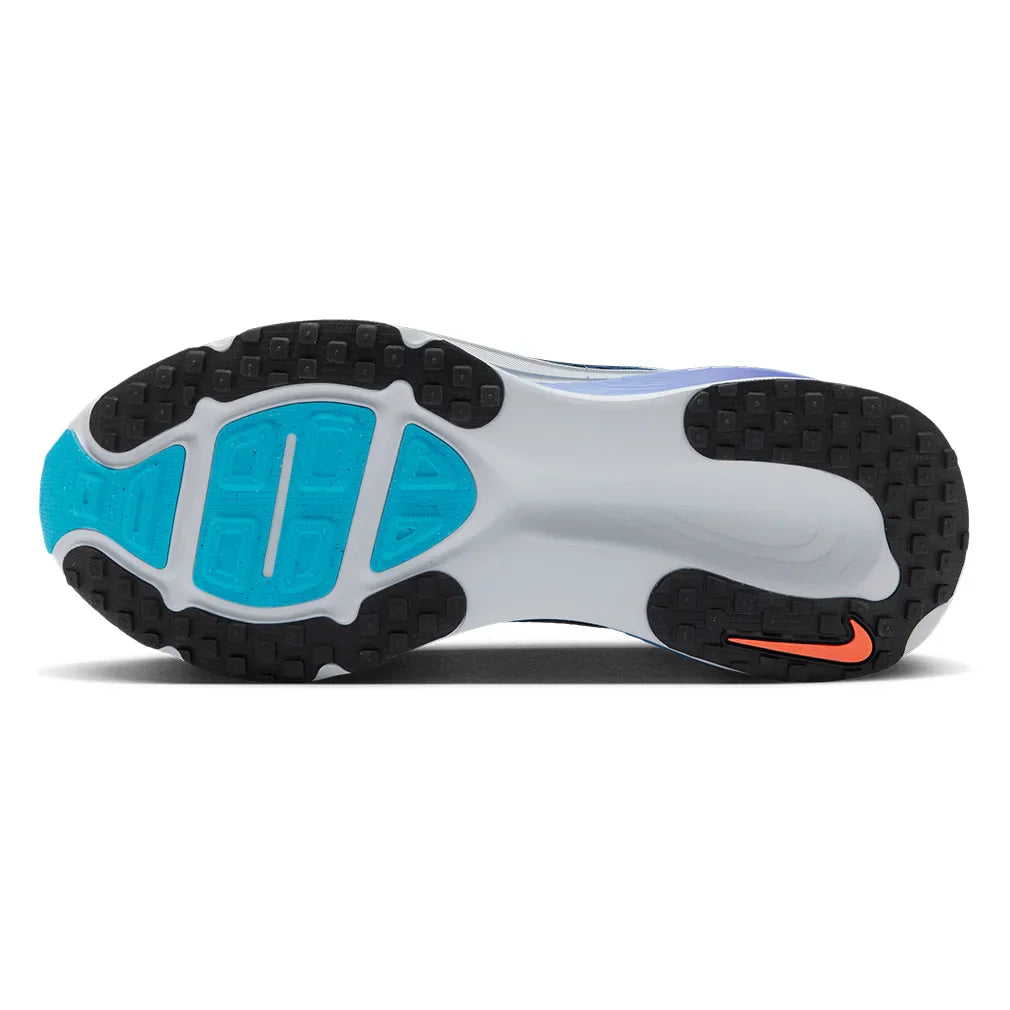Men`s Vomero 18 Running Shoes Blue Void and Metallic Silver NIKE