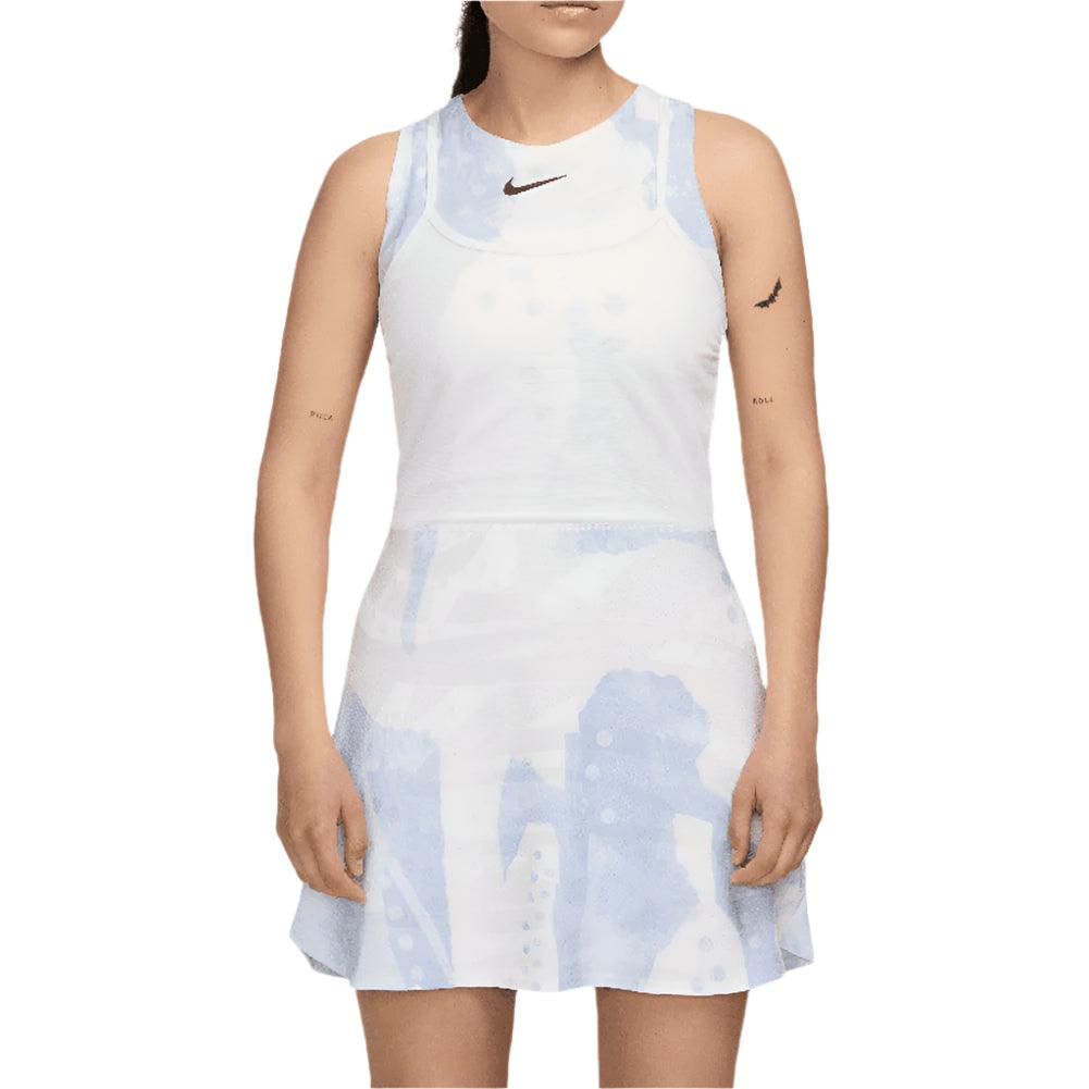Women`s Melbourne Dri-Fit Slam Printed Tennis Dress NIKE XS White