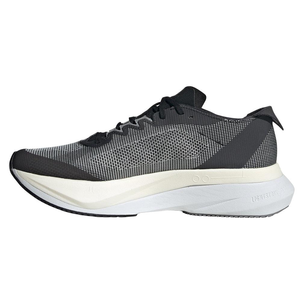 Women`s Adizero Boston 12 Running Shoes Core Black and White ADIDAS