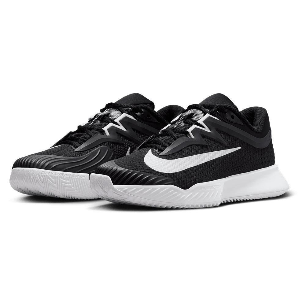 Women`s Zoom Vapor Pro 3 Clay Tennis Shoes Black and White NIKE