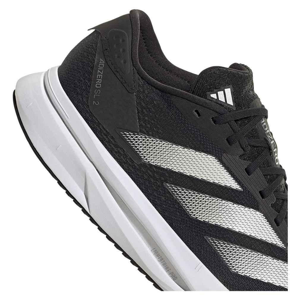 Women`s Adizero SL2 Running Shoes Core Black and Zero Metallic ADIDAS