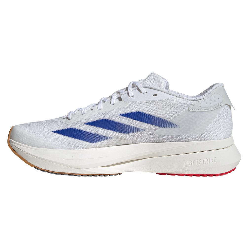 Men`s Adizero SL2 Running Shoes White and Team Royal Blue ADIDAS