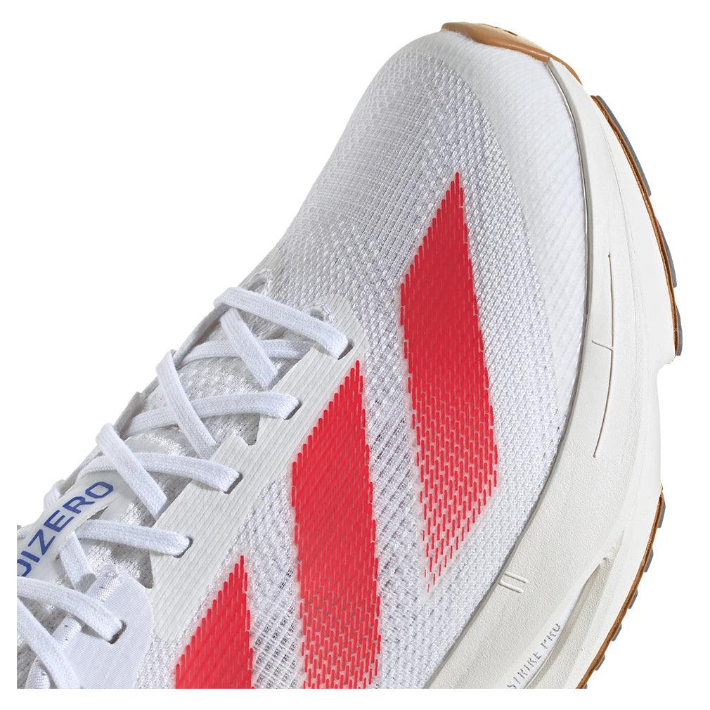 Women`s Adizero SL2 Running Shoes White and Pure Ruby ADIDAS