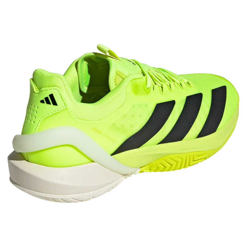 Men`s Adizero Cybersonic 2 Tennis Shoes Lucid Lemon and Core Black ADIDAS