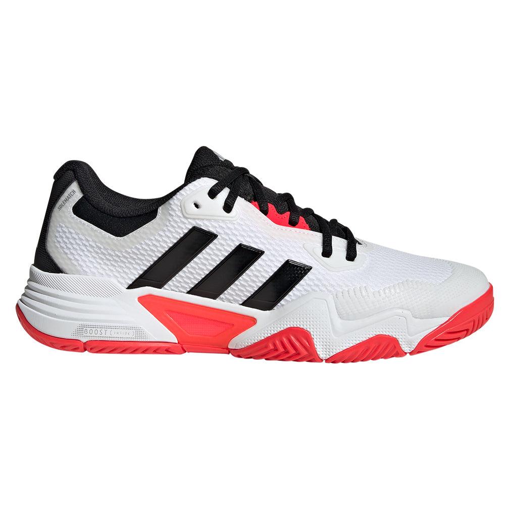 Men`s Solematch Control 2 Tennis Shoes White and Core Black ADIDAS