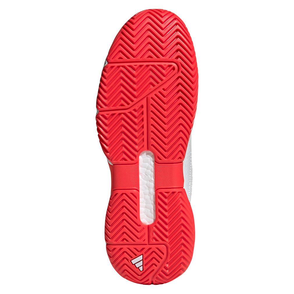 Men`s Solematch Control 2 Tennis Shoes White and Core Black ADIDAS