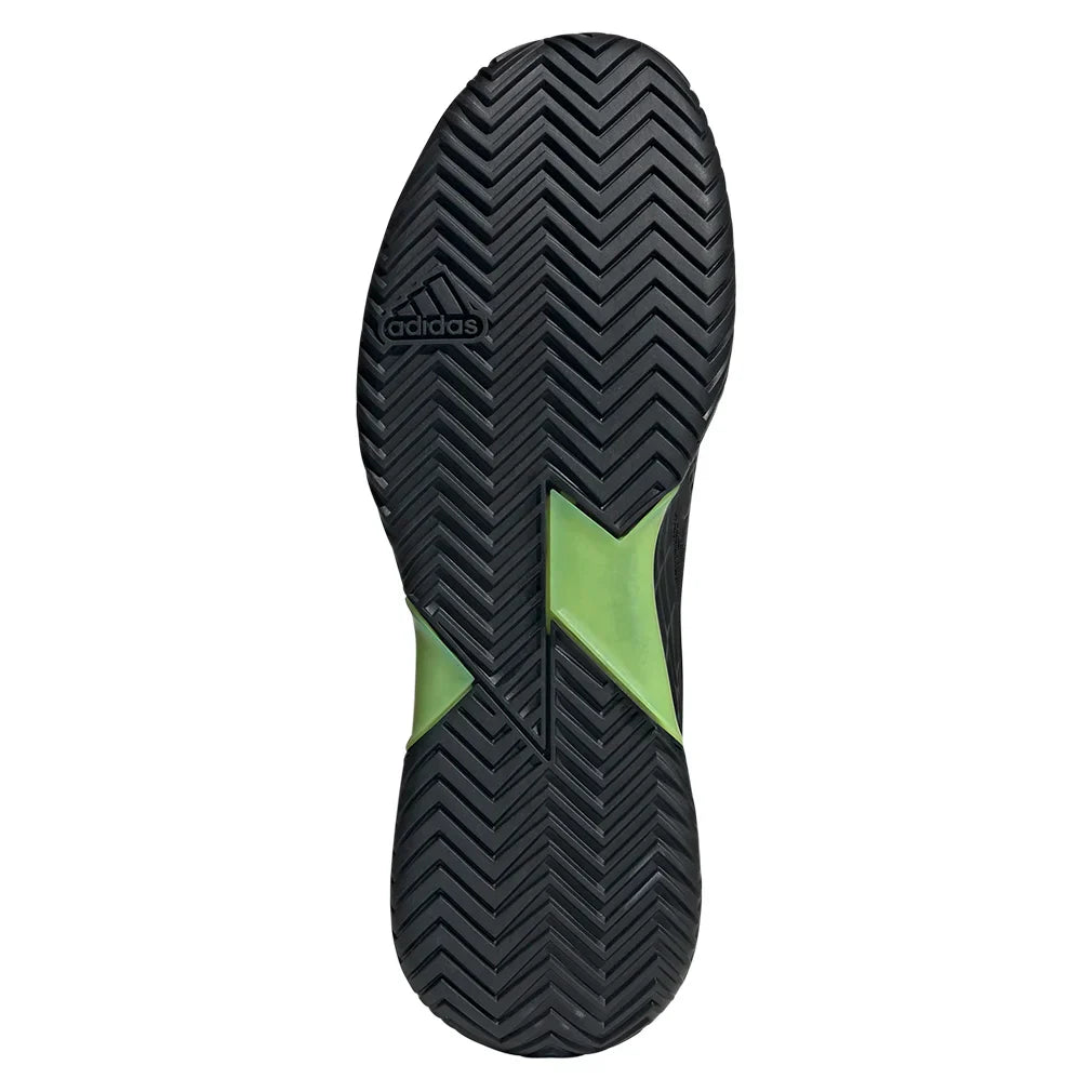 Men`s Defiant Speed 2 Tennis Shoes Lucid Lemon and Core Black ADIDAS