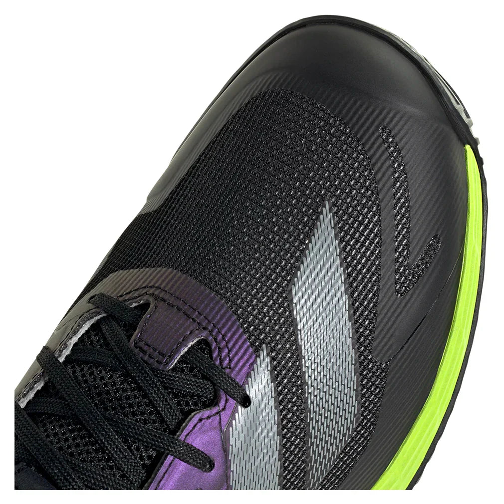 Men`s Defiant Speed 2 Tennis Shoes Lucid Lemon and Core Black ADIDAS