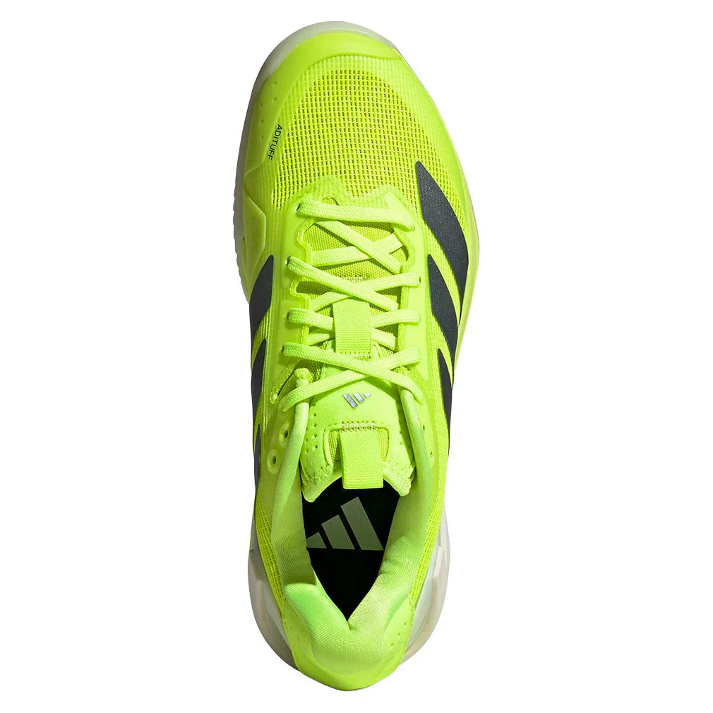 Women`s Adizero Ubersonic 5 Clay Tennis Shoes Lucid Lemon and Powder Yellow ADIDAS