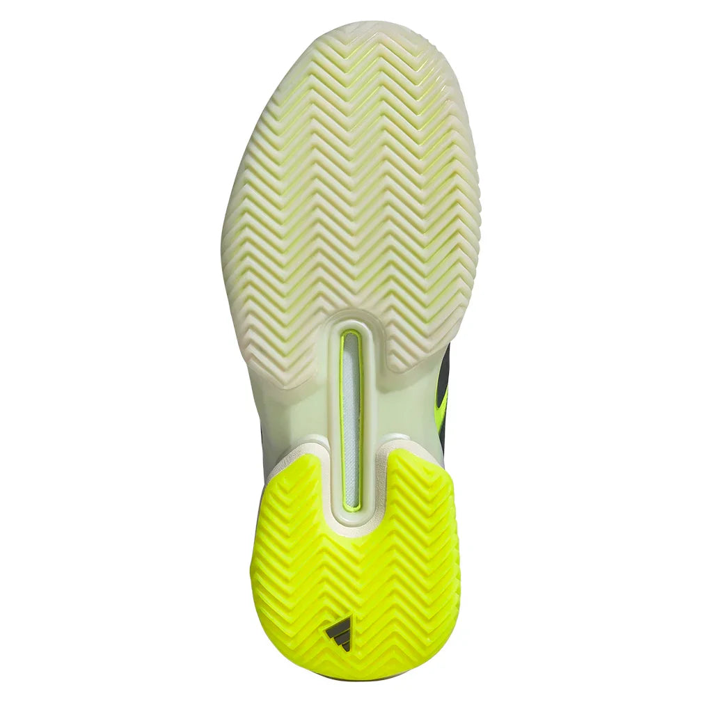 Women`s Adizero Ubersonic 5 Clay Tennis Shoes Lucid Lemon and Powder Yellow ADIDAS